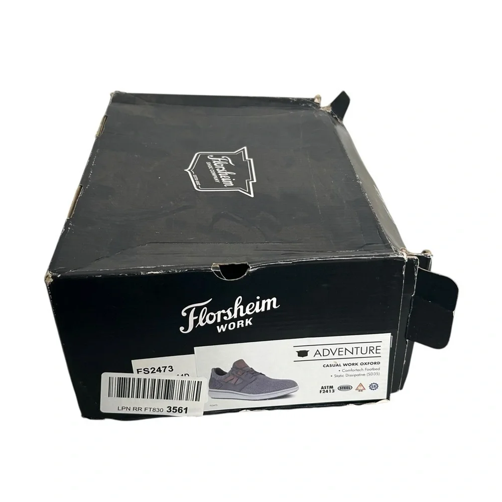 Florsheim Adventure Steel Toe Work Oxford Mushroom Tan Men’s Size 14D